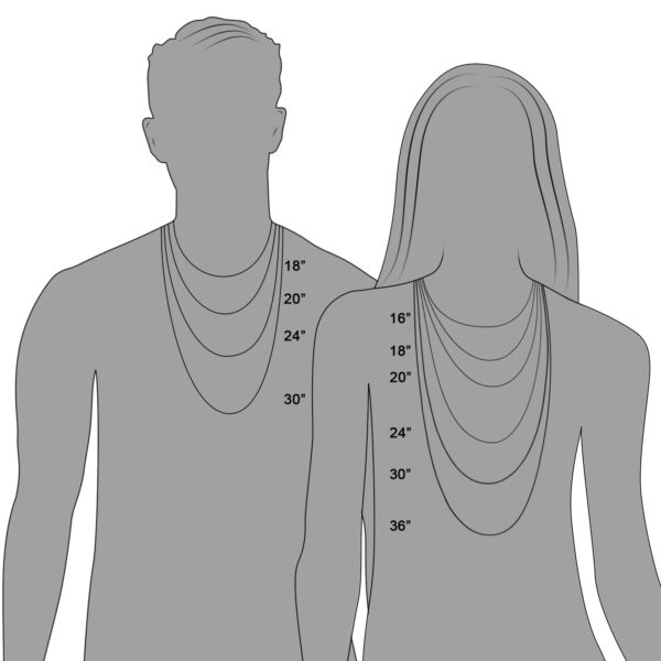 14k White Gold Diamond-Cut Alternating Bead Chain (1.10 mm) - Image 5