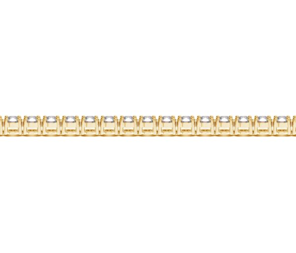 Lab Grown Round Diamond Tennis Bracelet in 14k Yellow Gold(10 cctw F/G  VS2/SI1) - Image 3