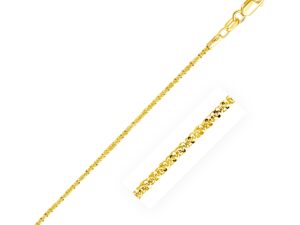 14k Yellow Gold Sparkle Anklet 1.5mm