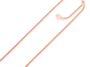 14k Rose Gold Adjustable Popcorn Chain (1.30 mm)