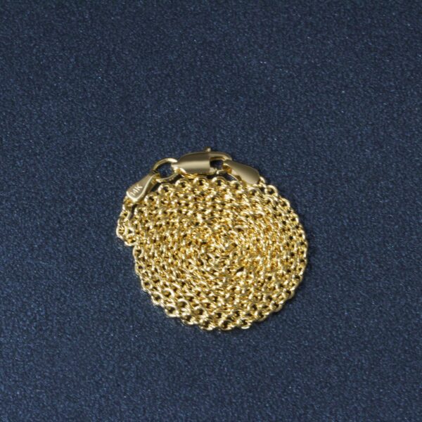 14k Yellow Gold Forsantina Lite Cable Link Chain (1.80 mm) - Image 6