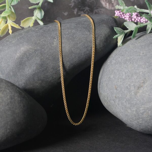 14k Yellow Gold Gourmette Chain (1.40 mm) - Image 5