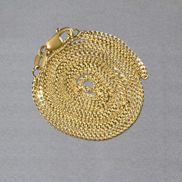 14k Yellow Gold Gourmette Chain (1.40 mm) - Image 6