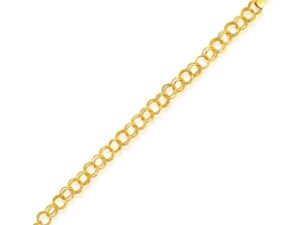 14k Yellow Gold Lite Charm Bracelet (8.00 mm)