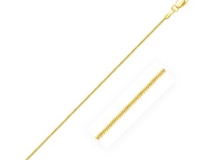 14k Yellow Gold Round Snake Chain (0.90 mm)