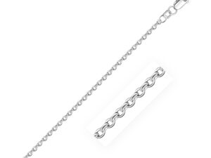 10k White Gold Rolo Chain (2.40 mm)