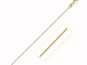 14k Yellow Gold Gourette Chain 1.0mm (1.00 mm)