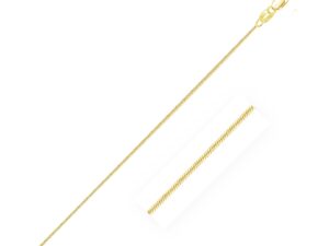 14k Yellow Gold Round Snake Chain (0.70 mm)
