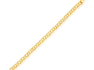 14k Yellow Gold Lite Charm Bracelet (5.00 mm)