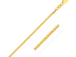 14k Yellow Gold Square Wheat Chain (1.80 mm)