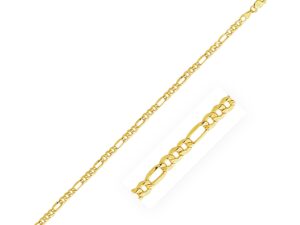 10k Yellow Gold Lite Figaro Chain (3.70 mm)