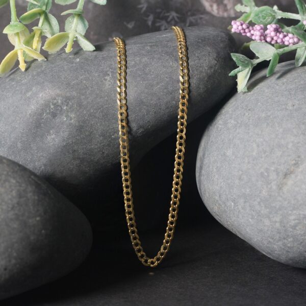 10k Yellow Gold Curb Chain (2.60 mm) - Image 5