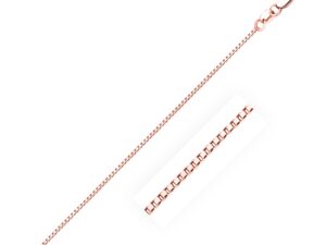 14k Rose Gold Classic Box Chain (0.73 mm)