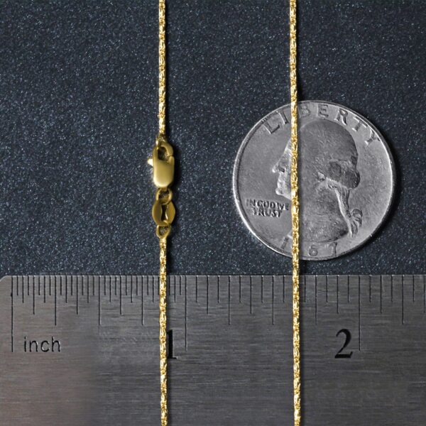 14k Yellow Gold Lumina Pendant Chain (0.90 mm) - Image 5