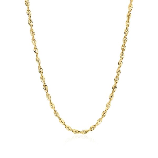 10K Yellow Gold Lite Rope Chain (2.50 mm) - Image 2