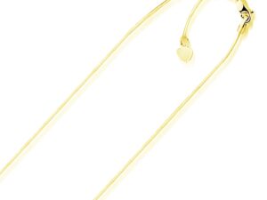 14k Yellow Gold Adjustable Snake Chain (0.80 mm)