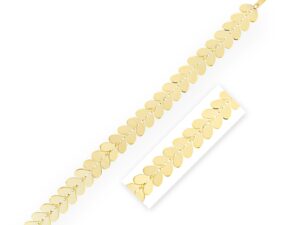 Heart Link Bracelet in 14K Yellow Gold