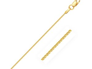10k Yellow Gold Wheat Chain 1.0mm (1.00 mm)