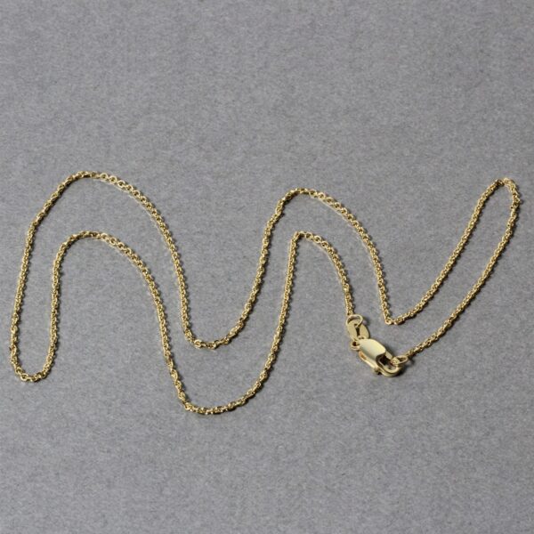 10k Yellow Gold Cable Chain (1.10 mm) - Image 6