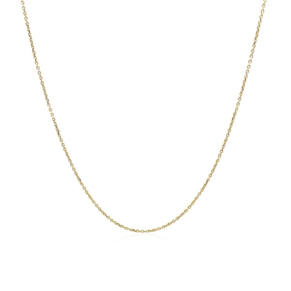 10k Yellow Gold Cable Link Chain (0.50 mm) - Image 2