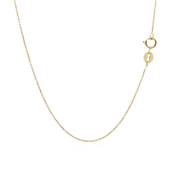 10k Yellow Gold Cable Link Chain (0.50 mm) - Image 3