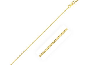 14k Yellow Gold Classic Box Chain (0.68 mm)
