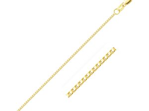 14k Yellow Gold Octagonal Box Chain (1.00 mm)