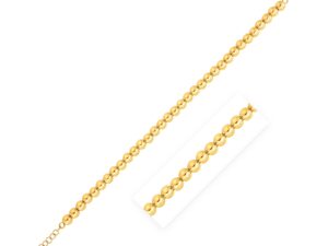 14k Yellow Gold Bead Bracelet  (5.00 mm)