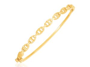 Multiple Links Mariner Bangle in 14K Yellow Gold
