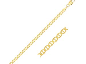 10k Yellow Gold Mariner Link Chain (2.30 mm)