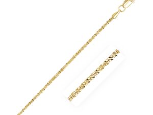 14k Yellow Gold Sparkle Chain (1.10 mm)