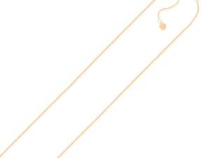 14k Rose Gold Adjustable Cable Chain (1.10 mm)