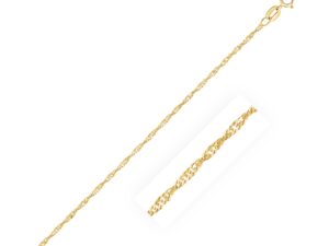 14k Yellow Gold Singapore Chain (1.30 mm)