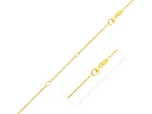 Double Extendable Cable Chain in 14k Yellow Gold (1.20 mm)