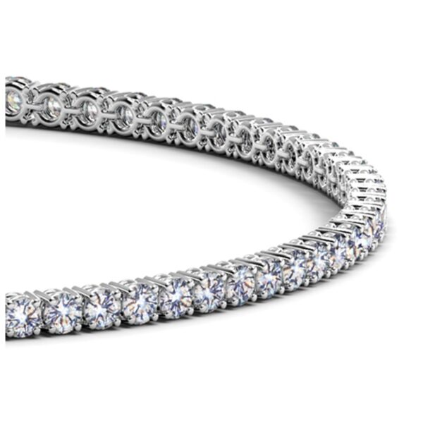 Lab Grown Round Diamond Tennis Bracelet in 14k White Gold (2 cctw F/G  VS2/SI1) - Image 2