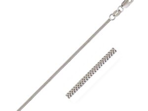 14k White Gold Milano Chain (1.10 mm)