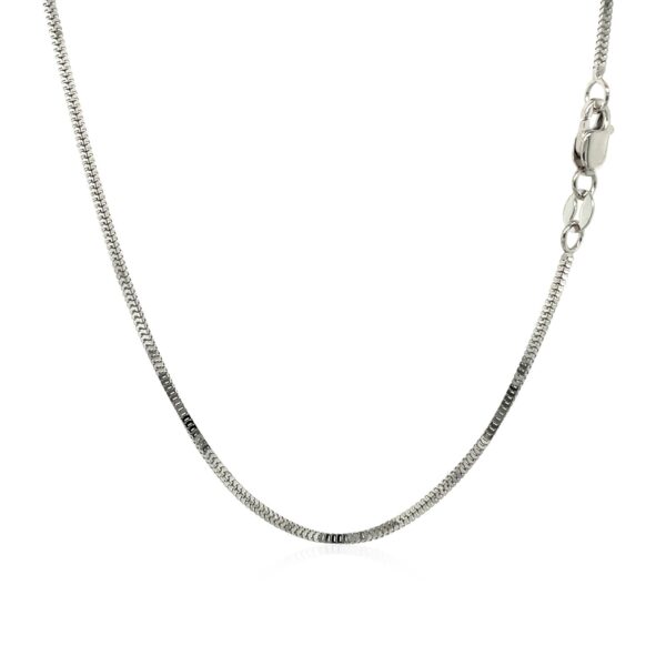 14k White Gold Milano Chain (1.10 mm) - Image 3