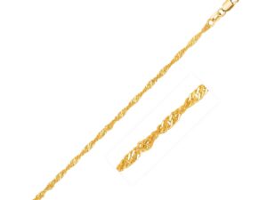 10k Yellow Gold Singapore Chain (1.80 mm)