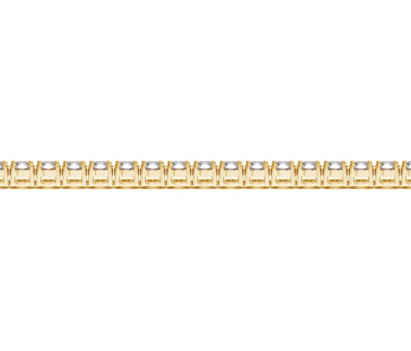 Lab Grown Round Diamond Tennis Bracelet in 14k Yellow Gold (7 cctw F/G  VS2/SI1) - Image 3