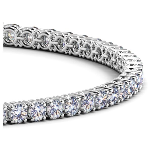 Lab Grown Round Diamond Tennis Bracelet in 14k White Gold (5 cctw  F/G  VS2/SI1) - Image 2