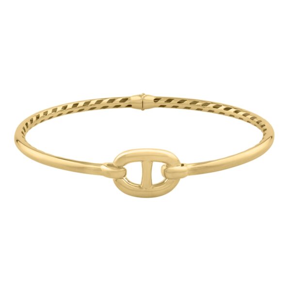 Single Mariner Link Bangle in 14K Yellow Gold (12.00 mm) - Image 2
