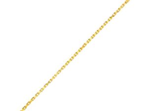 14k Yellow Gold French Cable Chain Bracelet  (2.50 mm)