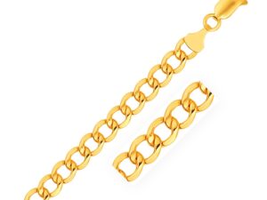 14k Yellow Gold Lite Curb Bracelet (6.20 mm)