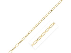 14k Yellow Gold High Polish Hexagon Link Bracelet  (5.00 mm)