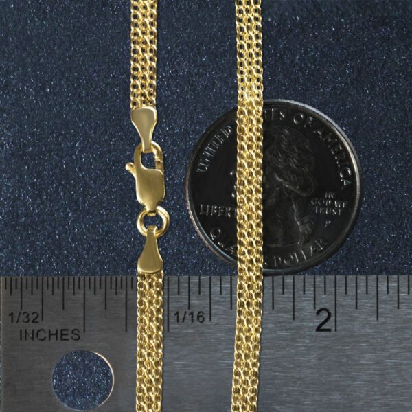 14k Yellow Gold Bismark Bracelet (3.50 mm) - Image 5