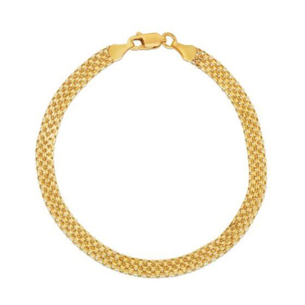14k Yellow Gold Bismark Bracelet (4.70 mm) - Image 2