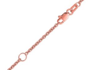 Extendable Cable Chain in 18k Rose Gold (1.80 mm)