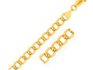 10k Yellow Gold Lite Curb Bracelet (6.20 mm)
