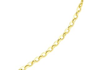 14k Yellow Gold Cable Chain Design Bracelet (0.90 mm)