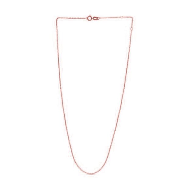 Adjustable Cable Chain in 14k Rose Gold (0.97 mm) - Image 2